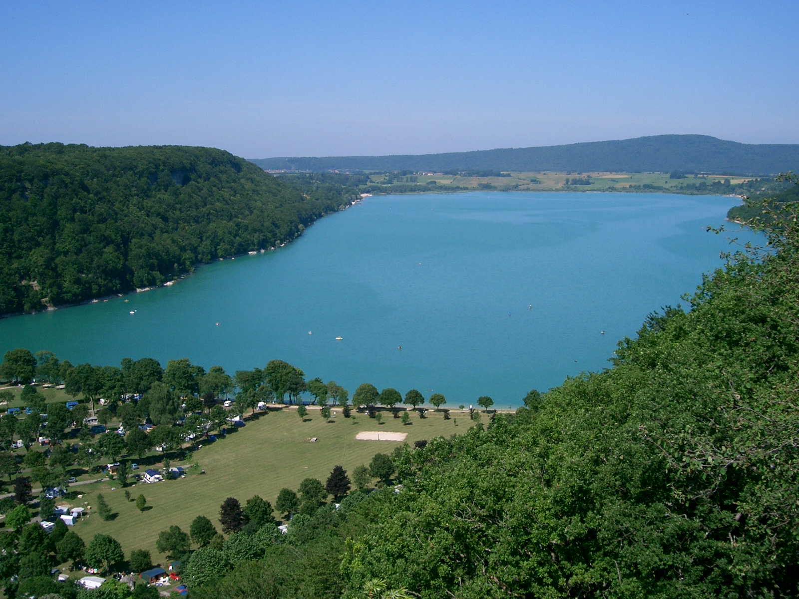 Lac Chalain Jura proche du lac de Chambly